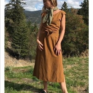 Ozma La Piedra Dress, Brick color, size S